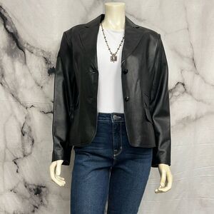 Pamela McCoy Black Leather Jacket